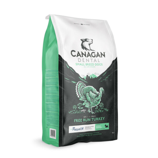 Canagan Complete Dry Dog Food Dental Small Breed Free Run Turkey
