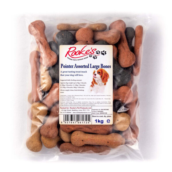 Pointer Assorted Large Bones Dog Treats