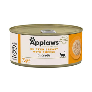 Applaws Natural Wet Cat Food Chicken Breast & Cheese in Broth