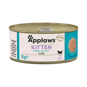 Applaws Natural Wet Cat Food Kitten Tuna Fillet in Jelly 70g