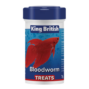 King British Freeze Dried Bloodworm Treats 7g