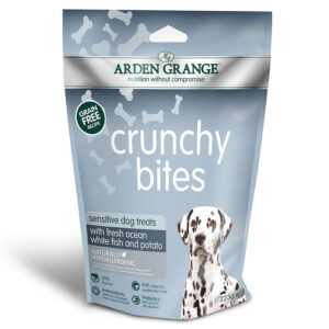 Arden Grange Crunchy Bites Dog Treats Sensitive Ocean Fish & Potato 225g