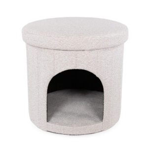 Rosewood Boucle Fold-Away Cat Den