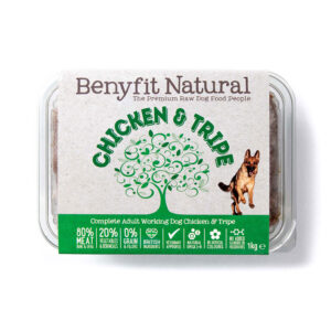 Benyfit Natural Complete Frozen Raw Dog Food Adult Chicken & Tripe 500g