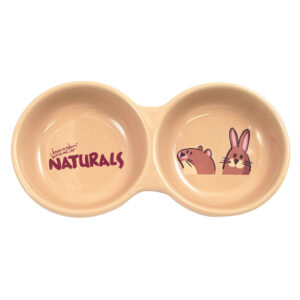 Rosewood Options Naturals Twin Small Animal Bowl