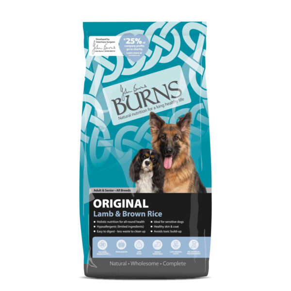 Burns Complete Dry Dog Food Adult/Senior Original Lamb & Brown Rice