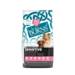 Burns Complete Dry Dog Food Adult/Senior Sensitive Duck & Brown Rice