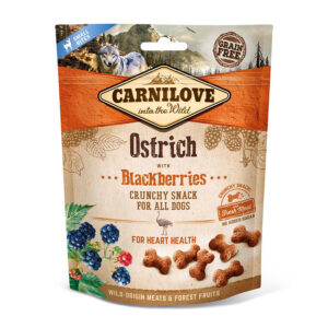 Carnilove Crunchy Dog Treats Ostrich with Blackberry 200g