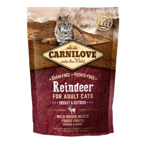 Carnilove Complete Dry Cat Food Adult Energy & Outdoor Reindeer