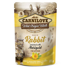 Carnilove Complete Wet Kitten Food Rabbit & Marigold 85g