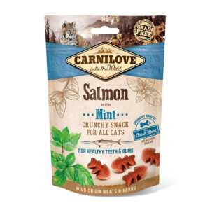Carnilove Crunchy Cat Treats Salmon & Mint 50g