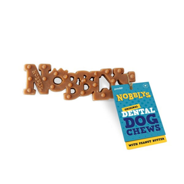 Petello Nobblys Original Peanut Butter Dog Dental Chew