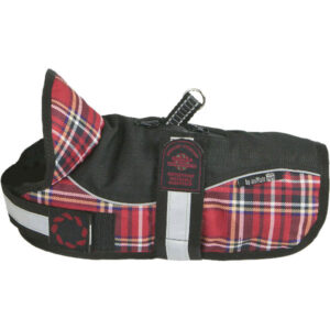 Animate Padded Dog Harness Coat Tartan