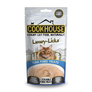 Cookhouse Luxury Licks Puree Cat Treats Tuna 6 x 15g