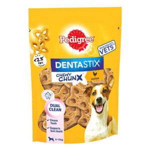 Pedigree Dentastix Dog Treats Chewy ChunX Chicken 68g  Mini