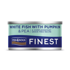 Fish4Dogs Grain Free Wet Dog Food Adult White Fish with Pumpkin & Pea 85g