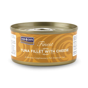 Fish4Cats Finest Tinned Cat Food Tuna Fillet & Cheese 70g