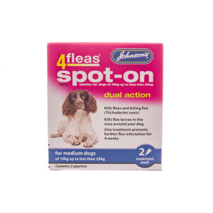 Johnson's 4Fleas Spot On Dual Action for Dogs