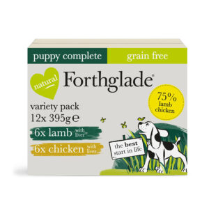 Forthglade Grain Free Complete Wet Dog Food Puppy Multipack 12x395g