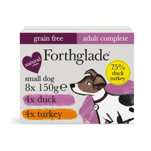 Forthglade Grain Free Complete Wet Dog Food Small Dog Multipack Duck & Turkey 8x150g