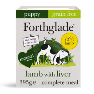 Forthglade Grain Free Complete Wet Dog Food Puppy Lamb with Liver 395g