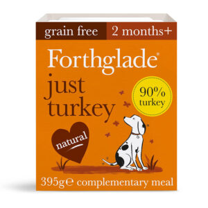 Forthglade Grain Free Complementary Wet Dog Food 90% Just Turkey 395g