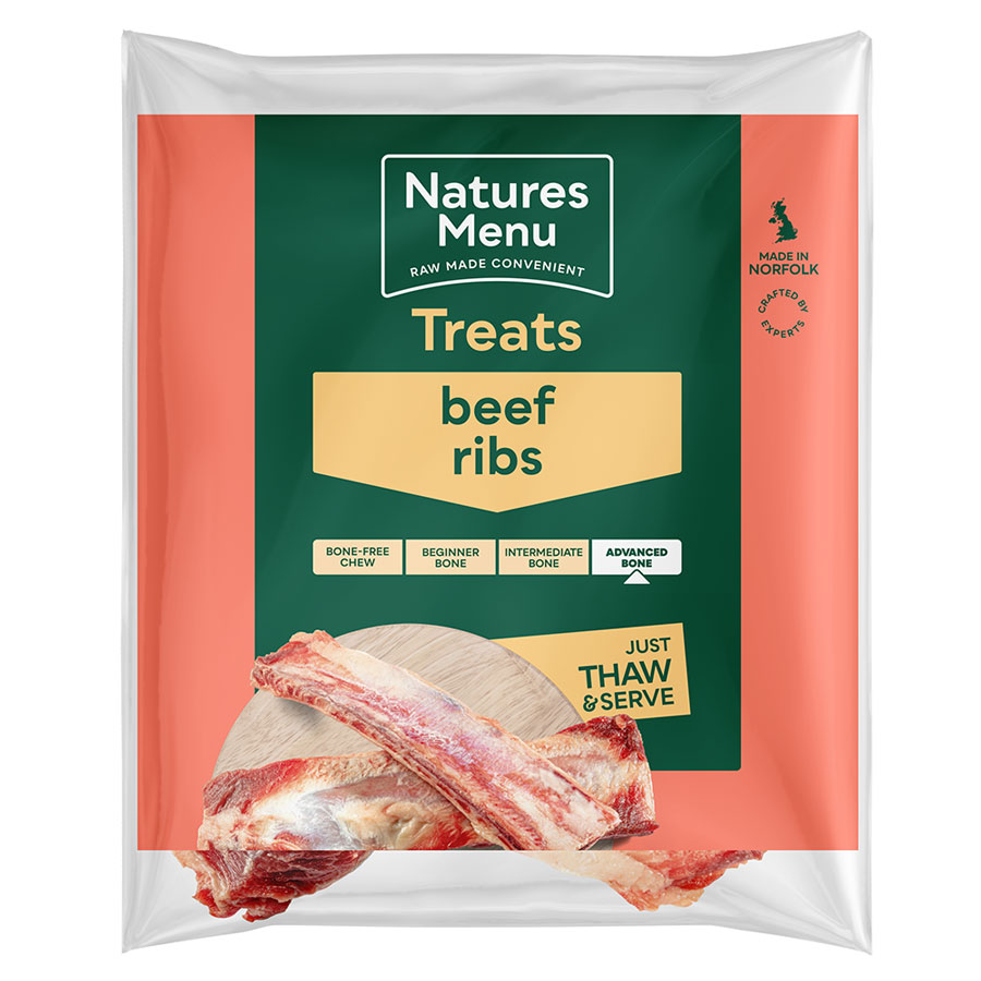 Natures Menu Frozen Raw Beef Chunks 1kg Rookes Pet Products