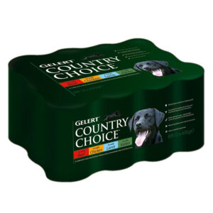 Gelert Country Choice Working Dog Food Chunks in Jelly Mixed Pack 12x400g