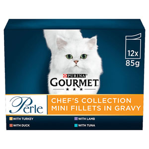 Gourmet Perle Complete Adult Cat Food Chef's Collection in Gravy