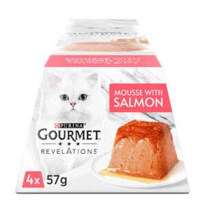 Gourmet Revelations Mousse Complete Cat Food Salmon  4x57g