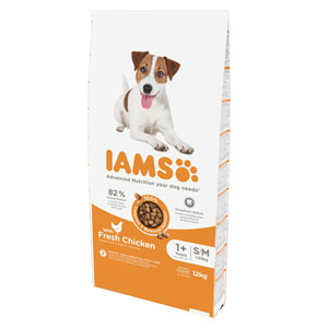 IAMS Complete Dry Dog Food Adult Small & Medium Breed Chicken