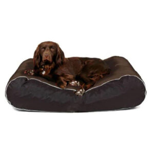 Pet Bed UK Waterproof Box Bed Brown/Black