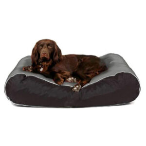 Pet Bed UK Waterproof Box Bed Grey/Black