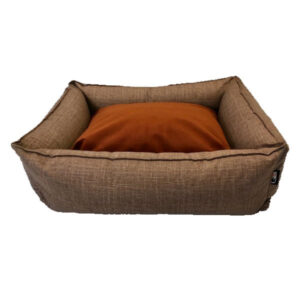PetBed UK Bolster Settee Burnt Amber