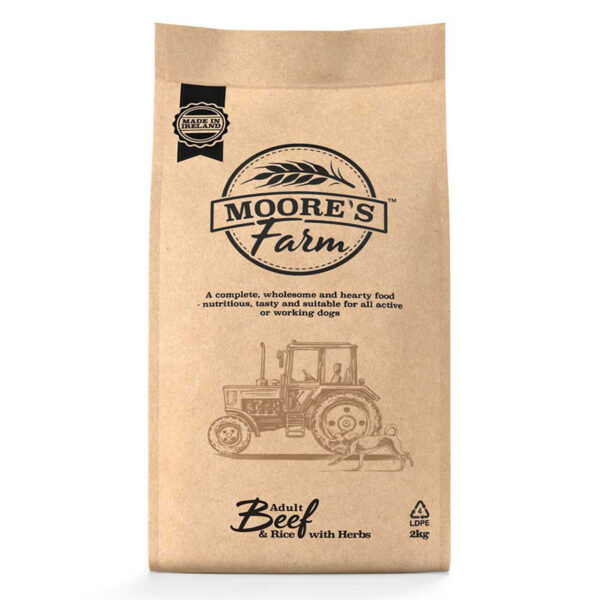 Moore's Farm Complete Dry Dog Food Adult Beef & Rice