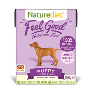 Naturediet Feel Good Complete Wet Dog Food Puppy Chicken & Lamb 390g