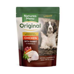 Natures Menu Complete Wet Dog Food Pouch Light Chicken & Rabbit 300g