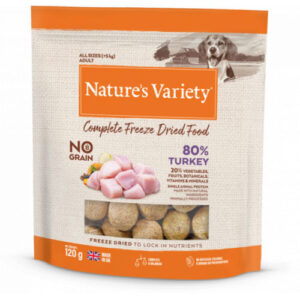 Nature's Variety Complete Freeze Dried Dog Food Turkey 120g