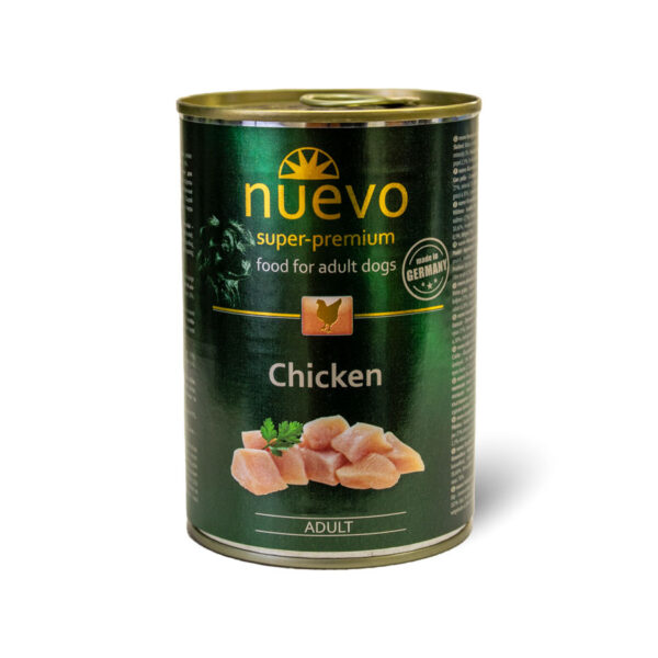 Nuevo Complete Tinned Wet Dog Food Adult Chicken