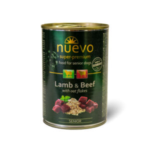 Nuevo Complete Tinned Wet Dog Food Senior Lamb & Beef