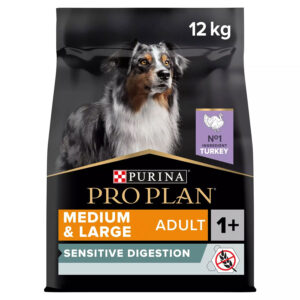 Pro Plan Complete Dry Dog Food Adult Medium & Large Sensitive Digestion Turkey Grain Free 12kg