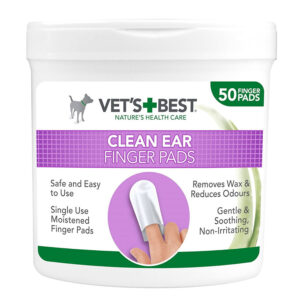 Vets Best Clean Ear Finger Pads 50pk 50 pack