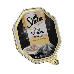 Sheba Foil Sauce Collection Turkey in White Sauce 85g