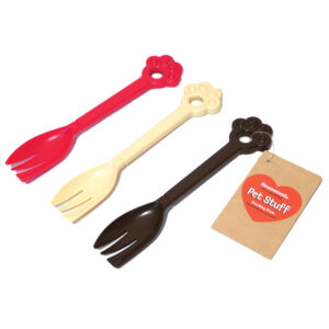 Rosewood Pet Stuff Plastic Feeding Fork Assorted Colours