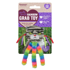Rosewood Moody Moggy Cat Toy Rainbow Grab Toy