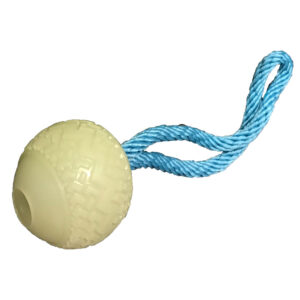 Dog Life Glow Ball on Rope Dog Toy 2.5"