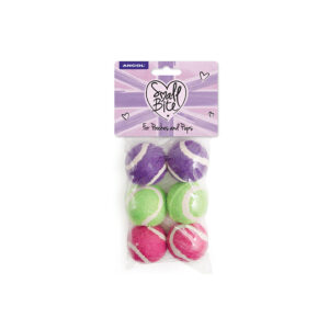 Ancol Small Bite Mini Tennis Ball 6pk