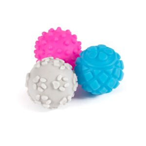 Ancol Small Bite Mini Vinyl Balls Dog Toy 6pk