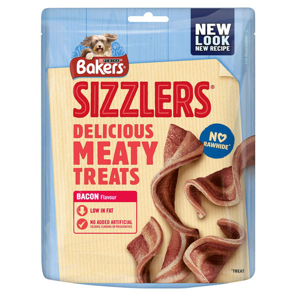 Bakers Sizzlers Dog Treats Bacon
