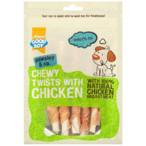 Good Boy Pawsley & Co Dog Treats Chewy Chicken Twists 90g